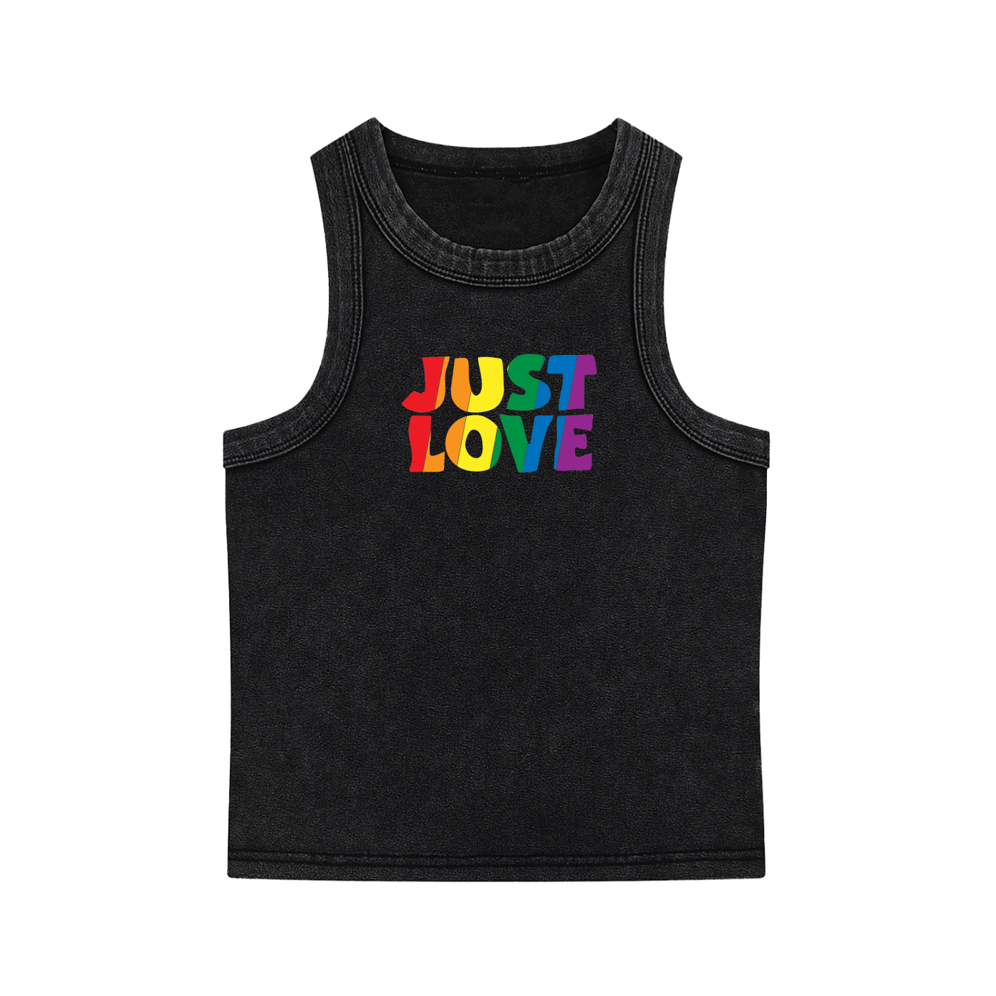 JUST LOVE Pride - Snow Washed Tank Top