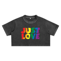 JUST LOVE Pride - Snow Washed Crop Top